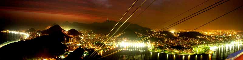 Rio de Janeiro à noite.