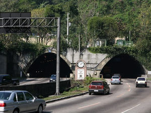 Túnel visto do Rio Comprido, no sentido Zona Sul.